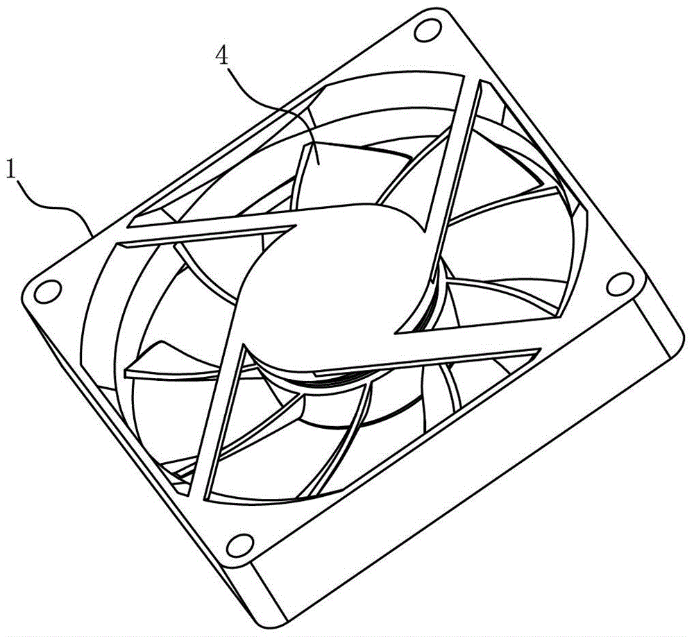 Oil return structure for cooling fan