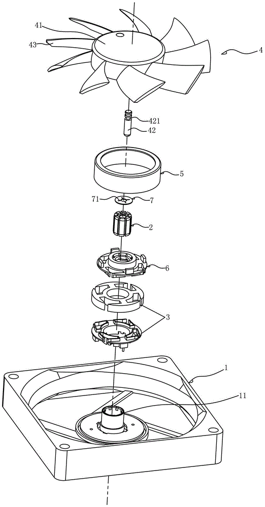 Oil return structure for cooling fan