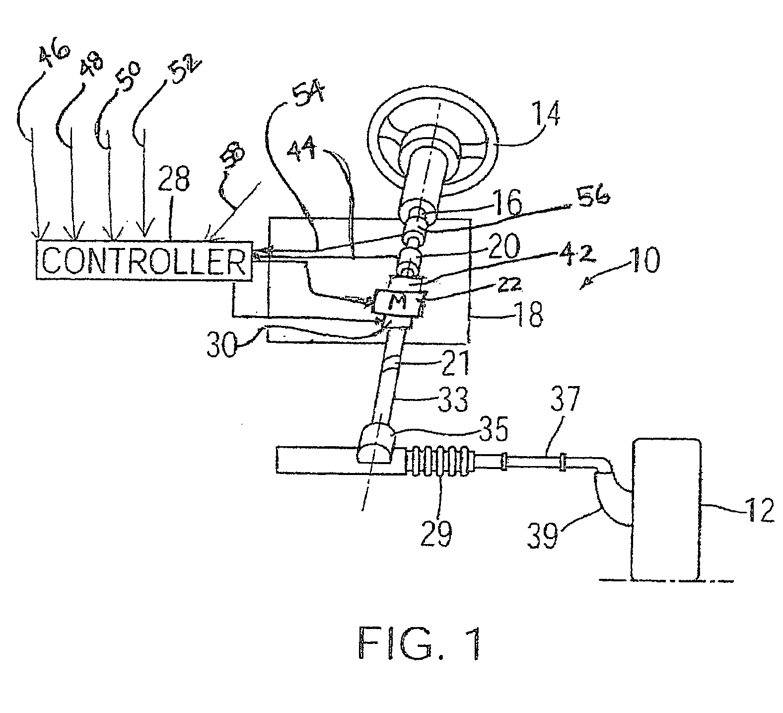 Vehicle steering device and method