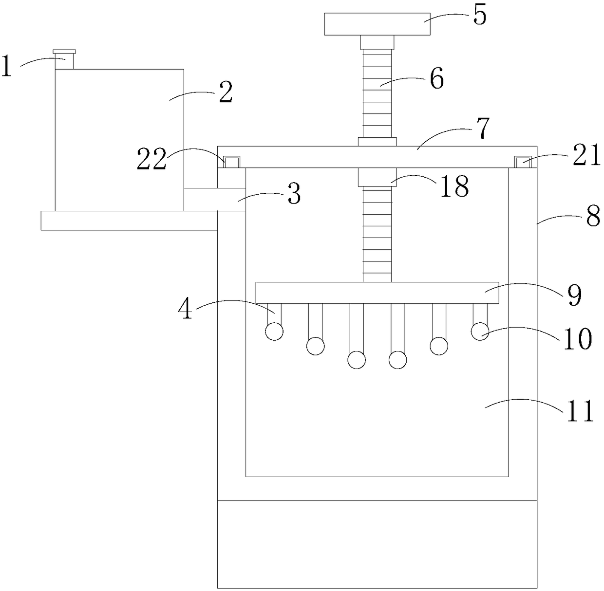 Environment-friendly type fabric dyeing and finishing device