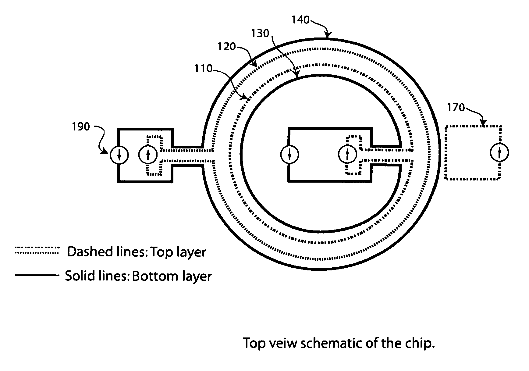 Microchip ring trap for cold atoms or molecules