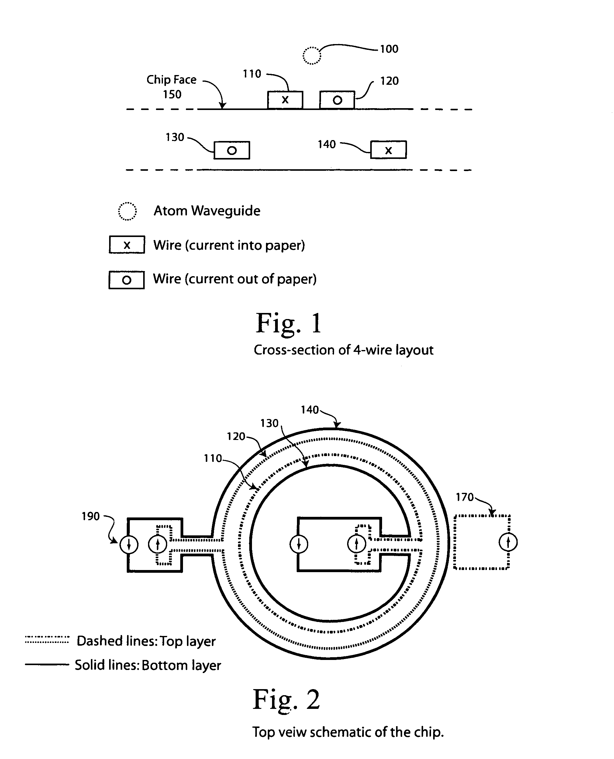 Microchip ring trap for cold atoms or molecules