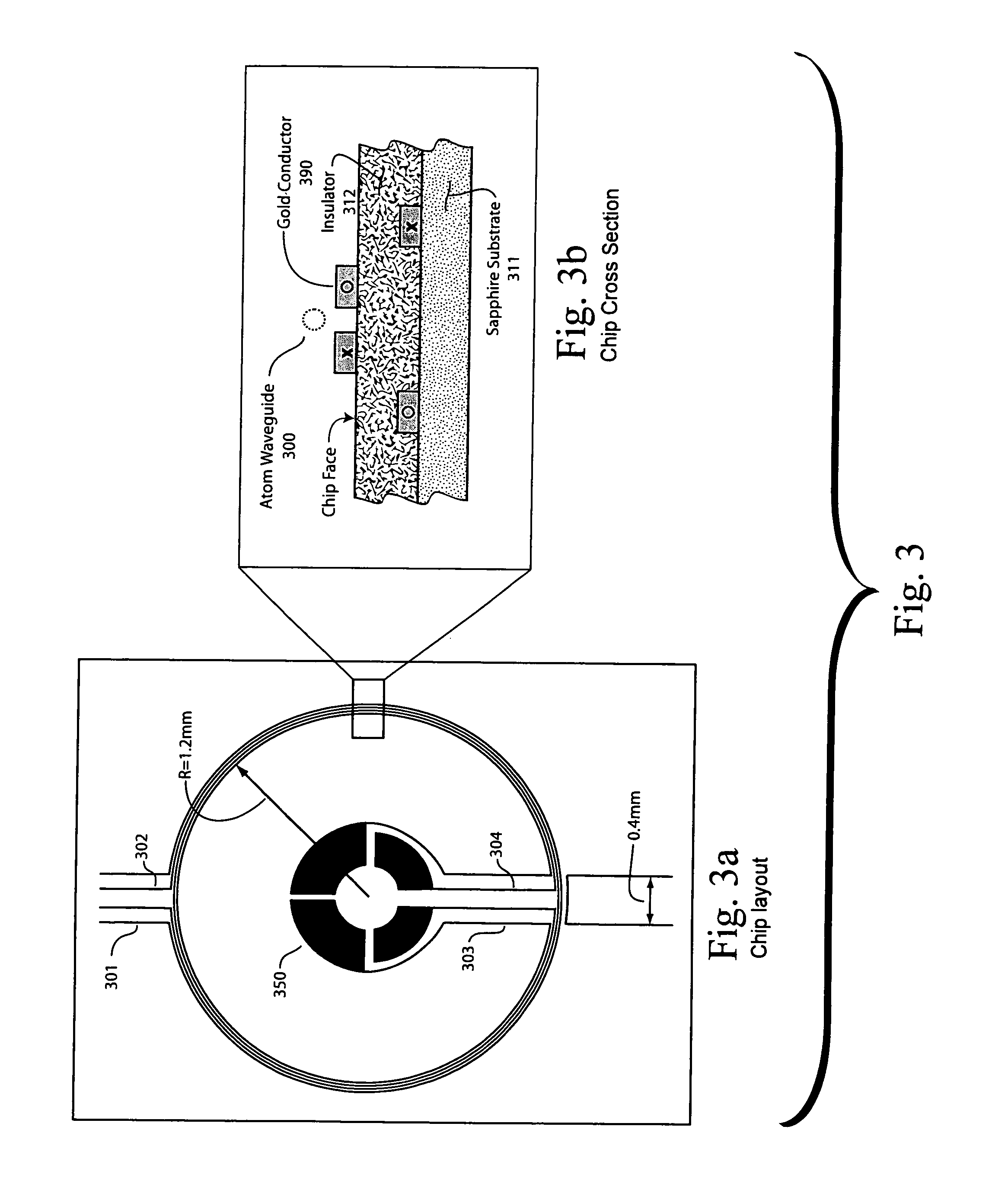 Microchip ring trap for cold atoms or molecules