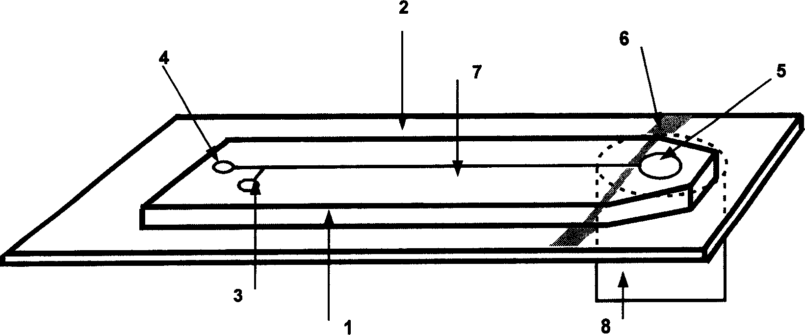 Preparing method of integrated capillary electrophoresis electrochemical luminescence detecting chip