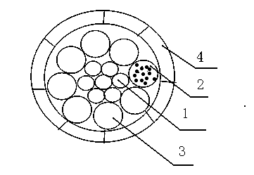 Low-swinging carbon fiber photoelectric composite overhead conductor