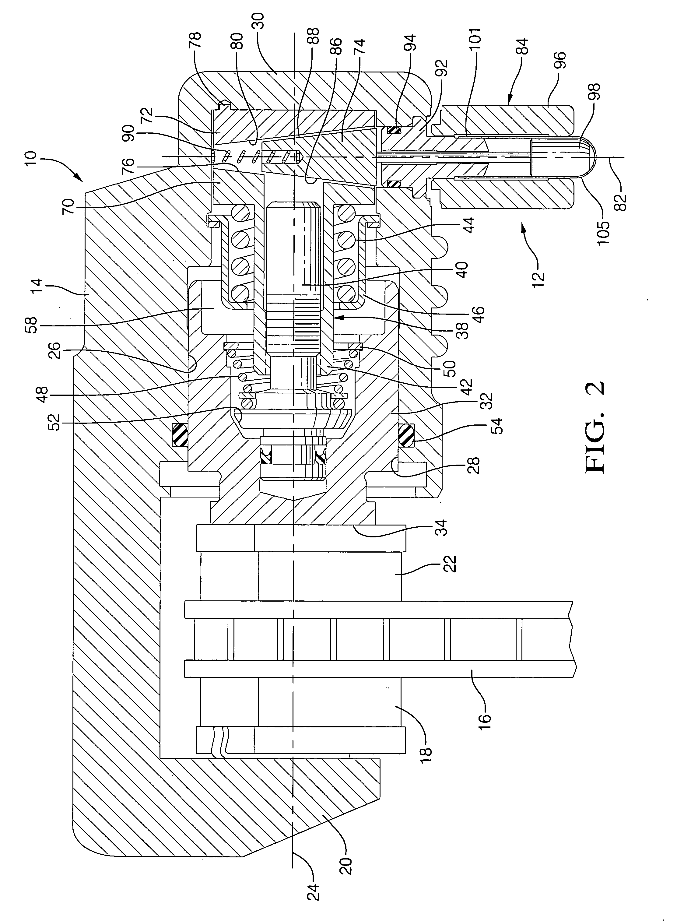 Hydraulic brake actuator comprising electrically actuable lock for park brake