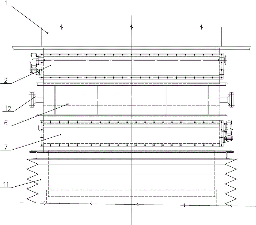 Sealing device of furnace nose for hot-galvanizing aluminum wire