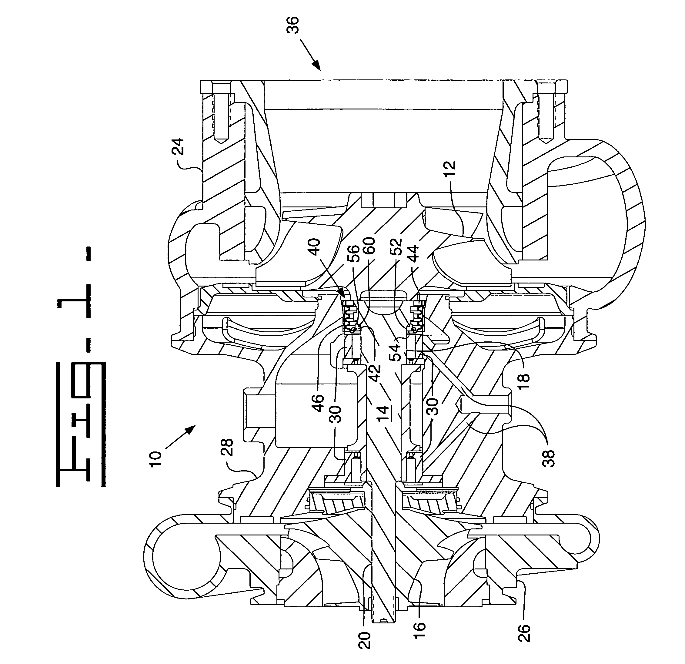 Sealing device for a turbocharger