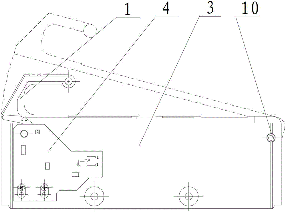 Fuse protector type disconnecting switch carried with signaling device in hanging mode