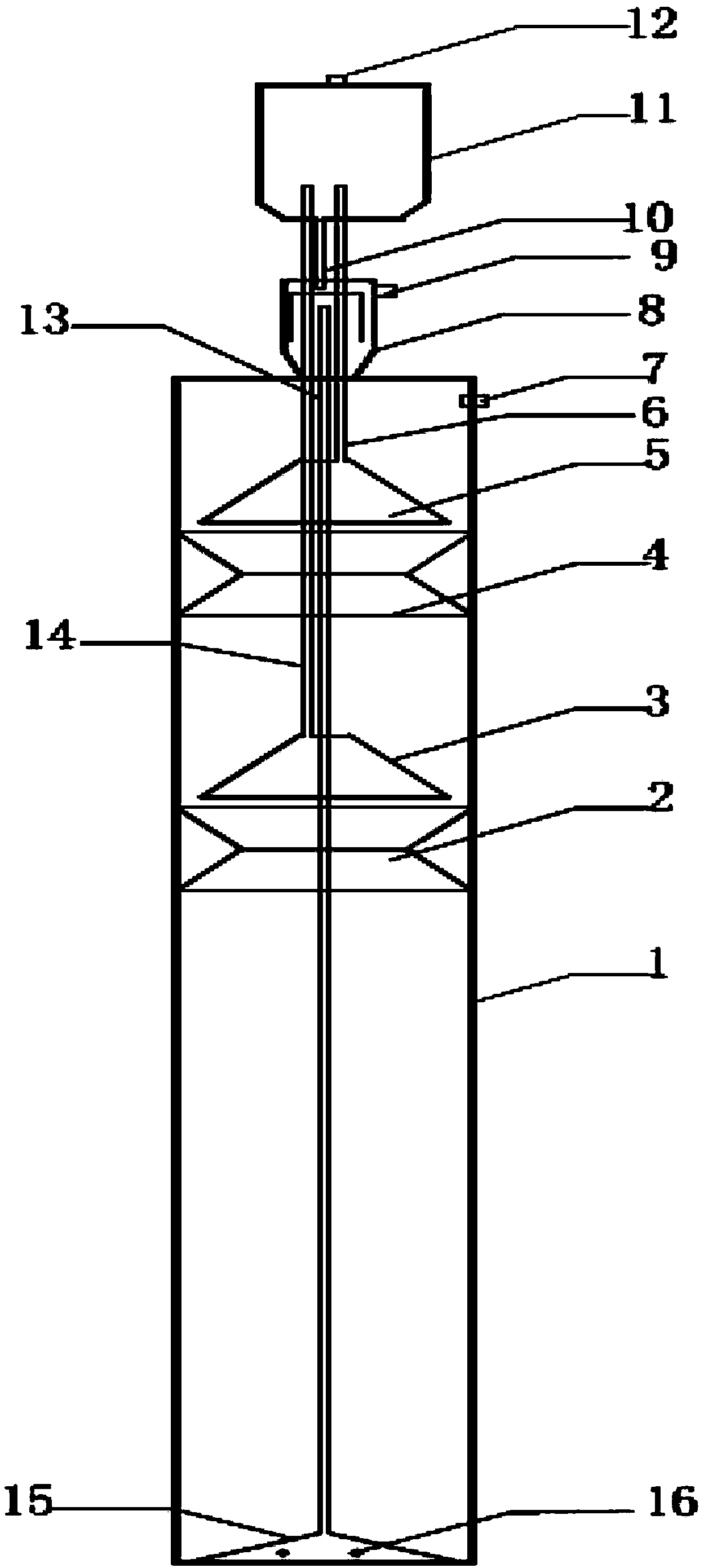 Integrated pulse inner cycle anaerobic reaction device