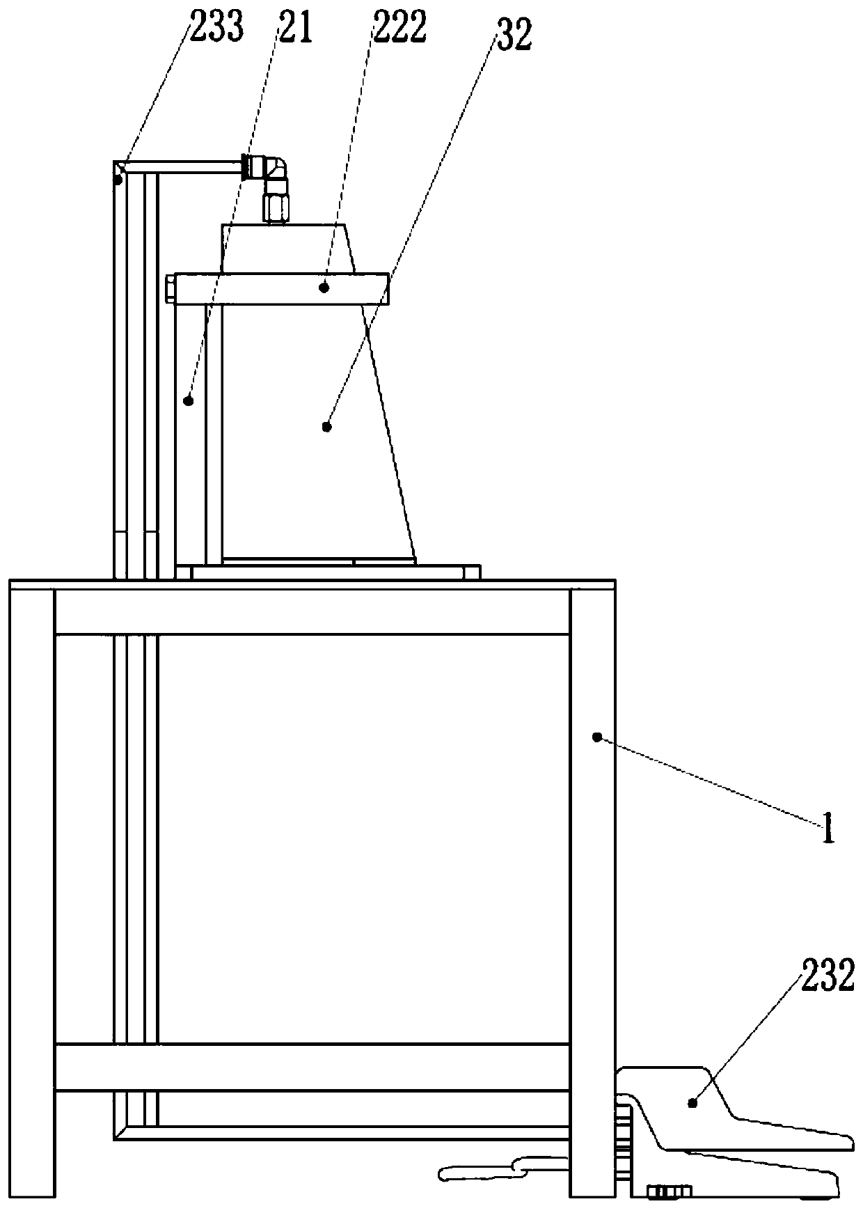 Welding device for axial flow machine shell