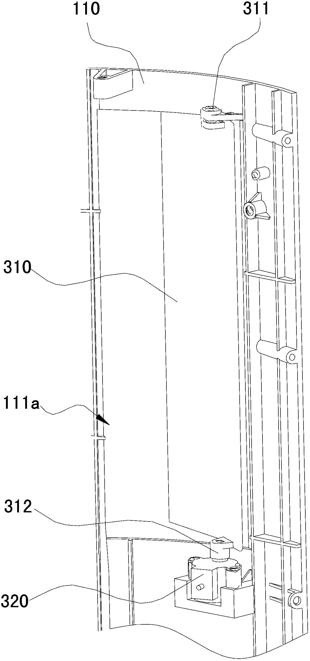 Vertical cabinet type air-conditioner