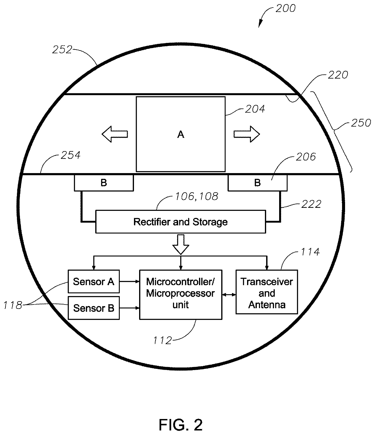 Self-powered miniature mobile sensing device