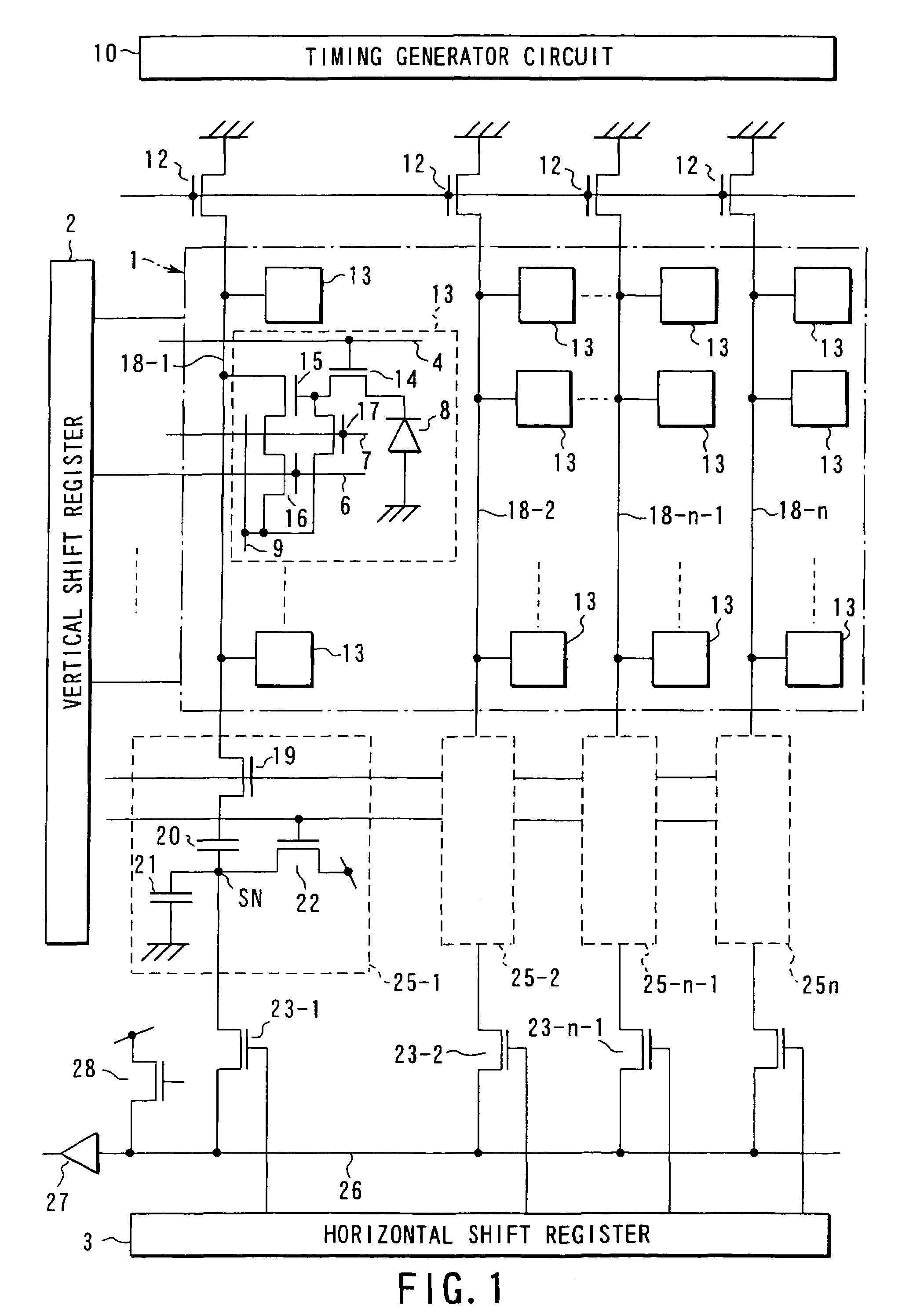 High-speed solid-state imaging device capable of suppressing image noise