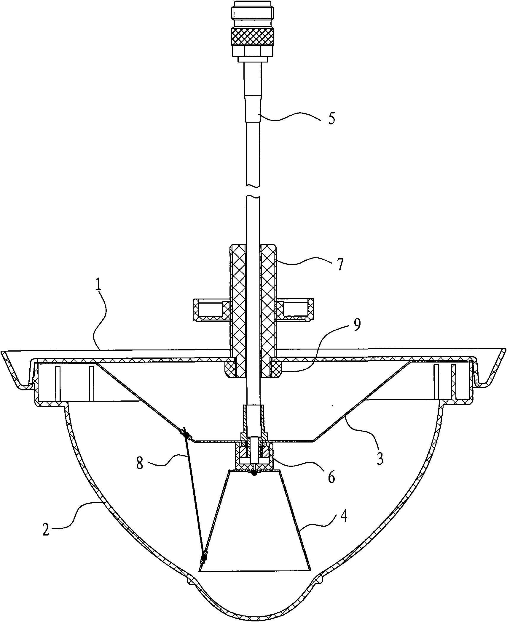 Novel ceiling antenna