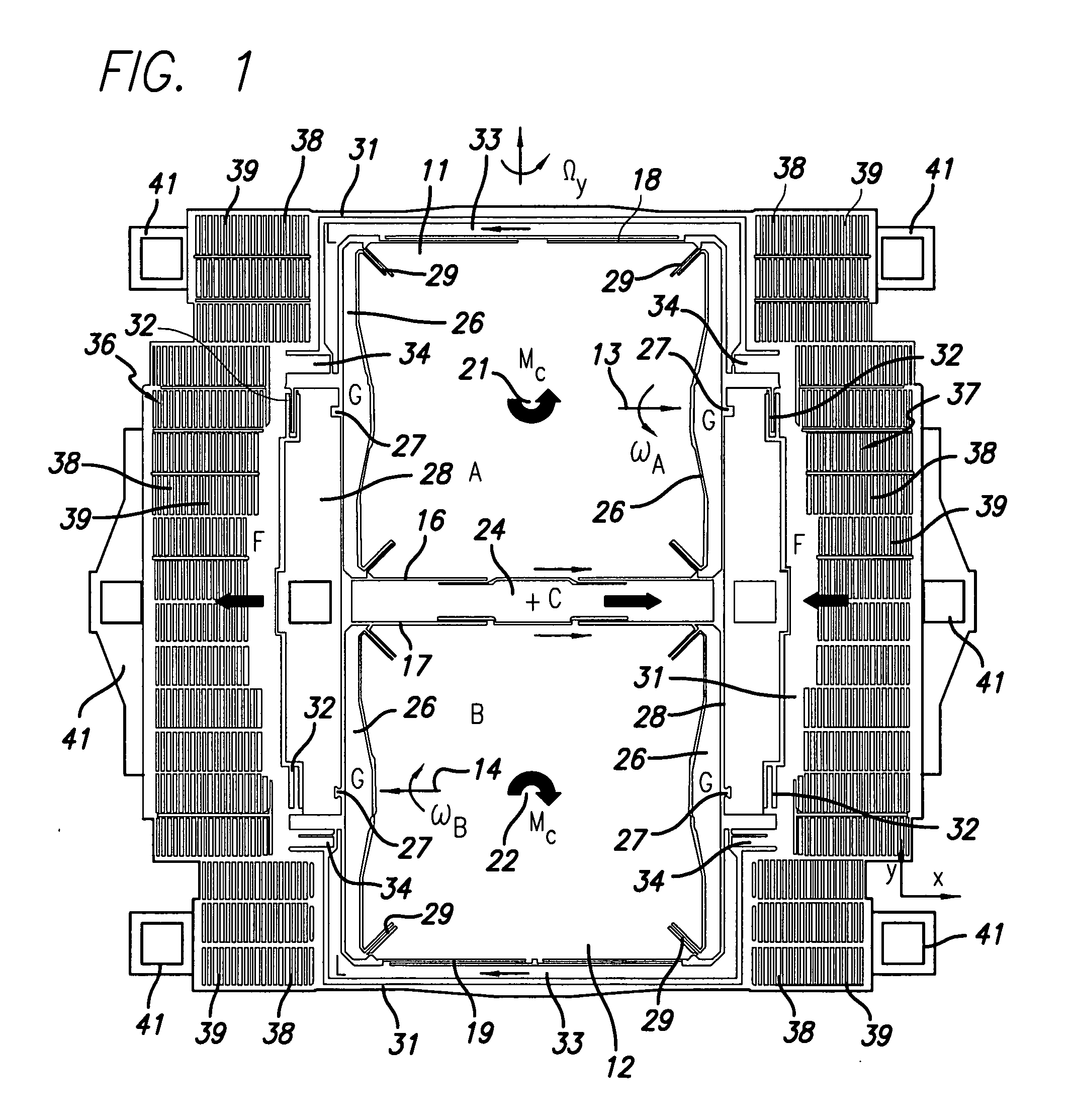 Torsional rate sensor with momentum balance and mode decoupling