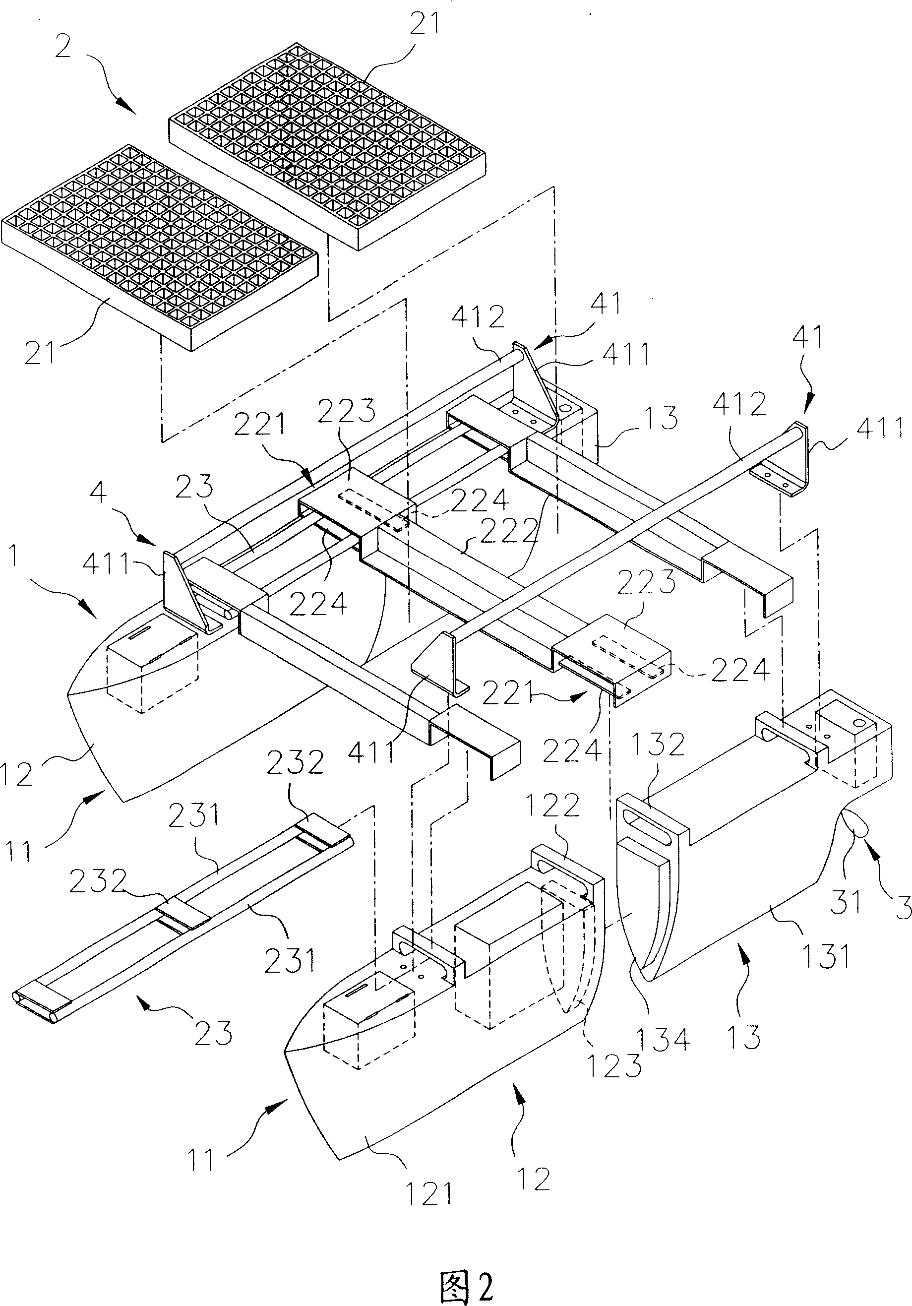 Assemble and disassemble portable type marine vehicle