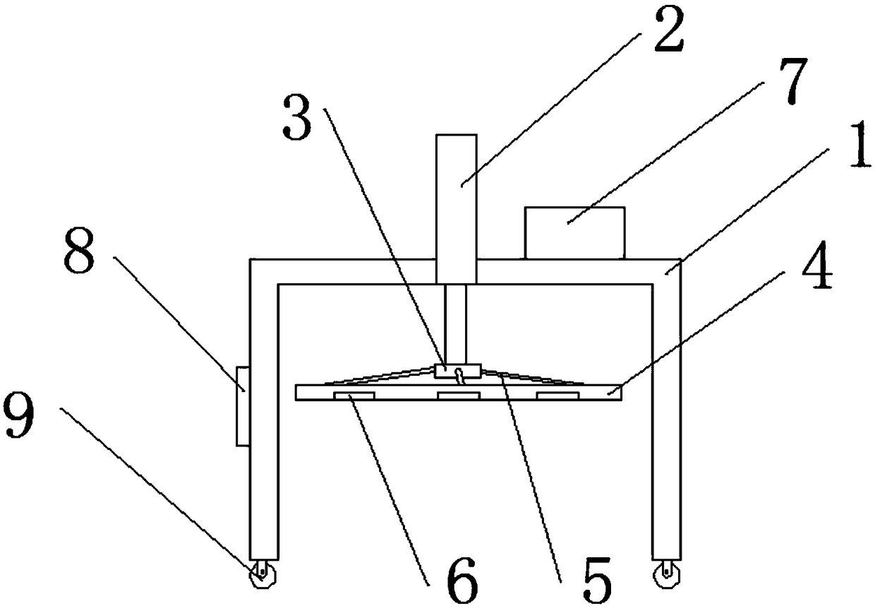 Industry raw material feeding and discharging device