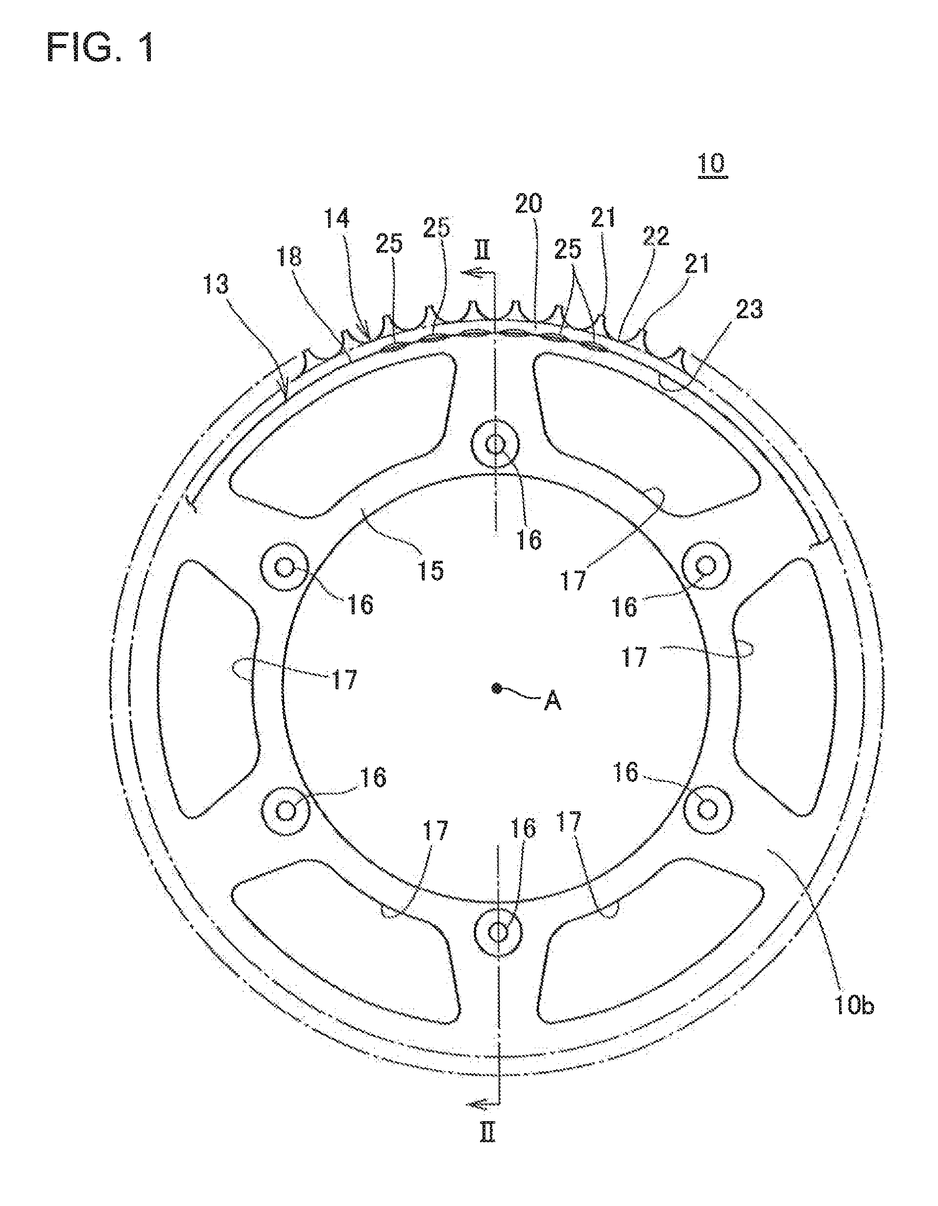 Bi-metallic sprocket, and method of making same