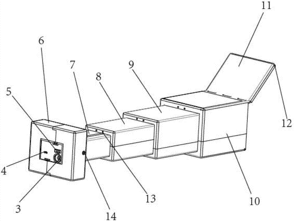 Portable tableware disinfection device based on ultraviolet sterilization