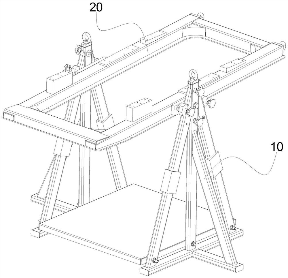 Drum-shaped side inlet folding door inspection tool