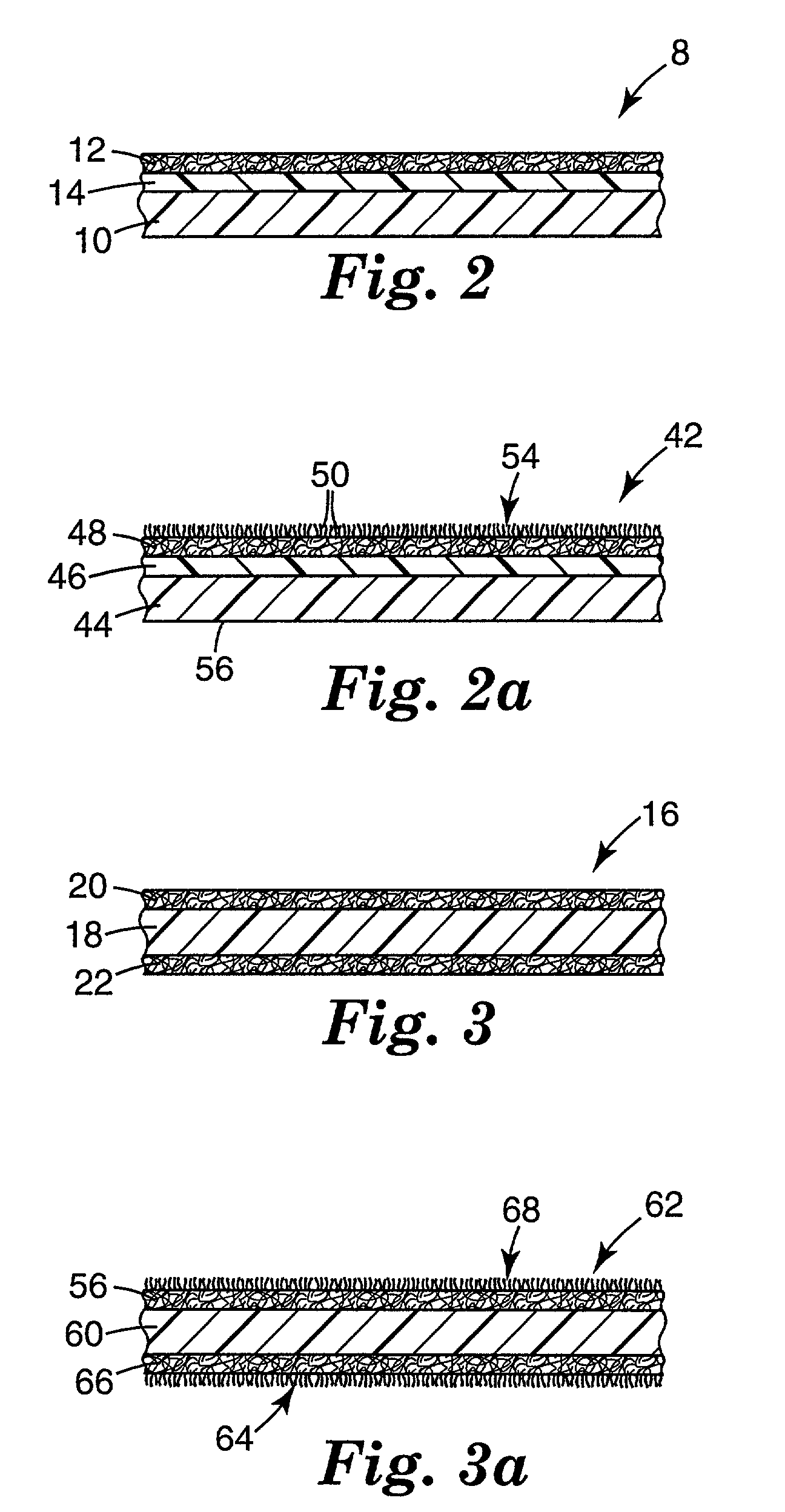 Microfiber articles from multi-layer substrates