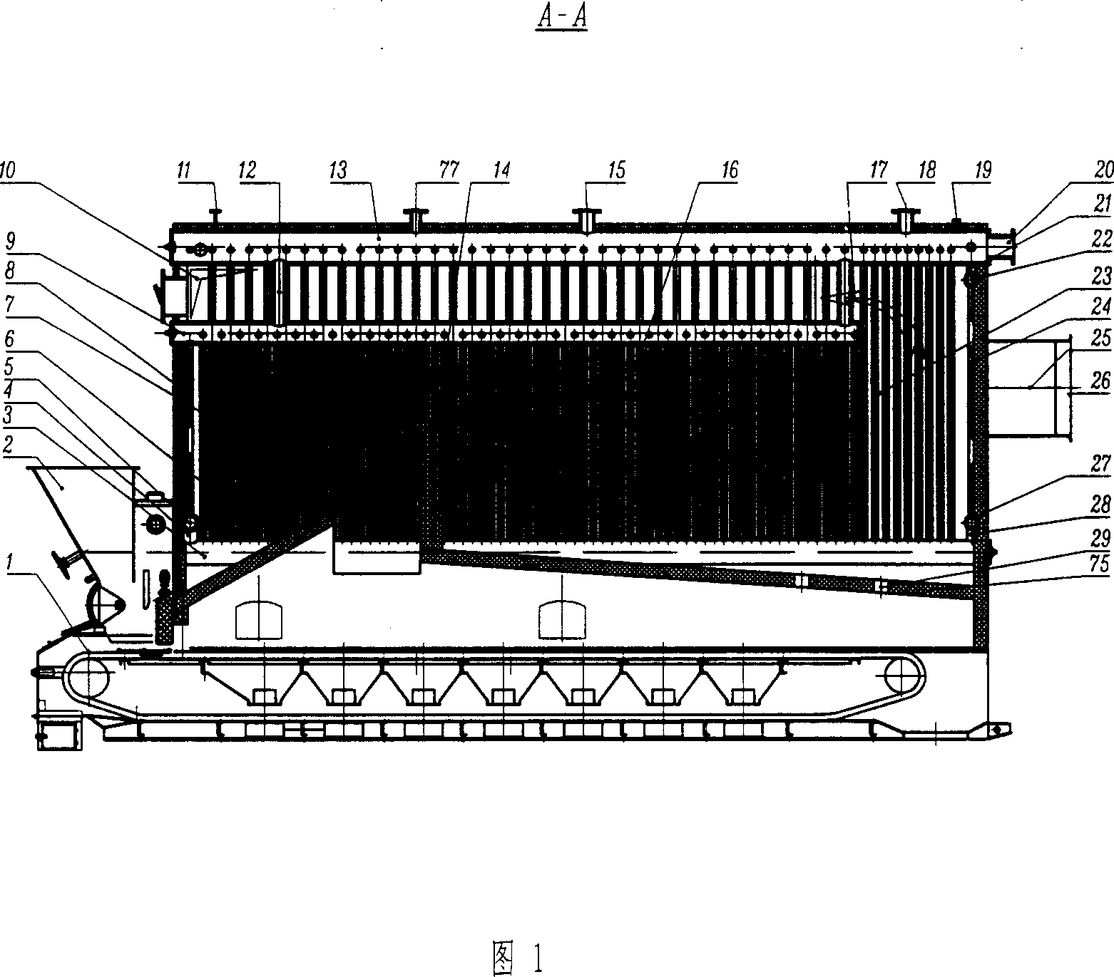 Non-closed high-temperature hot water boiler