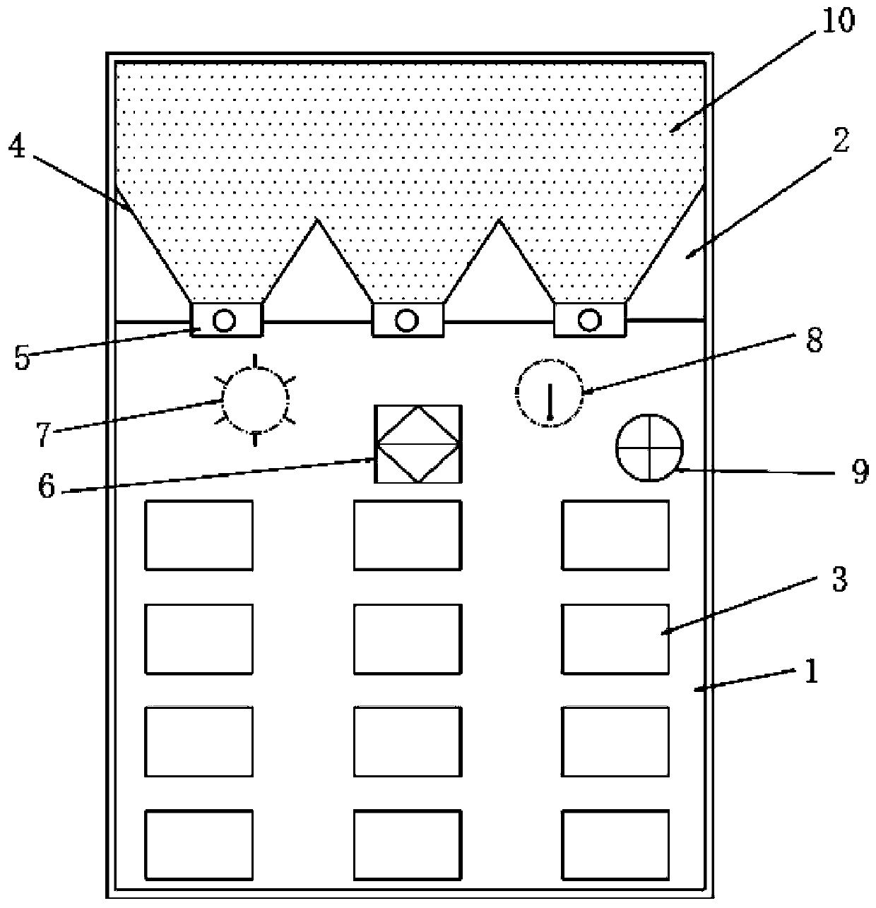 Solid fire-fighting system in closed cabinet body