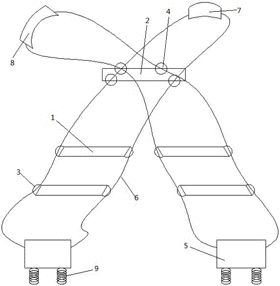 Bouncing type stilt shoe toy