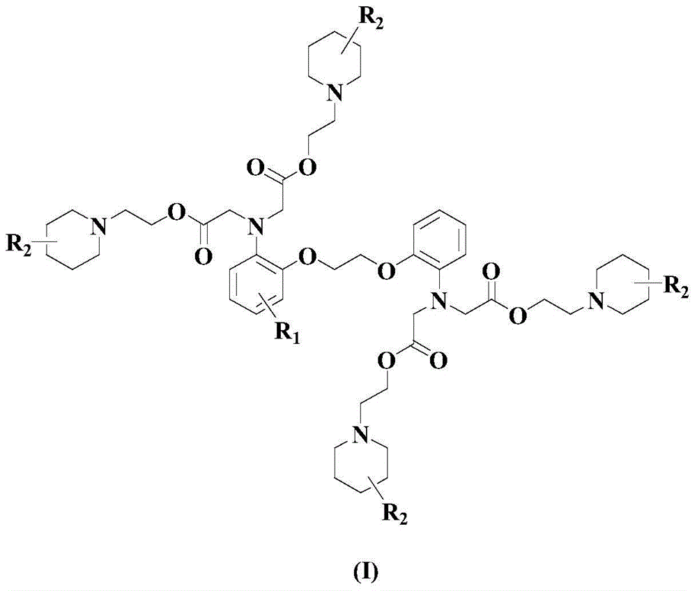 A kind of calcium ion selective chelating agent and its preparation method and application