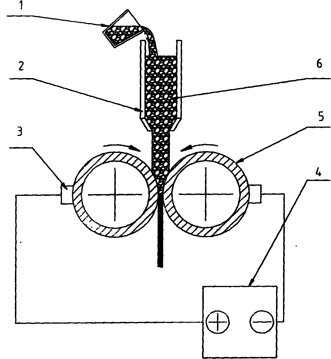 Electric pulse casting and rolling method of semi-solid alloy