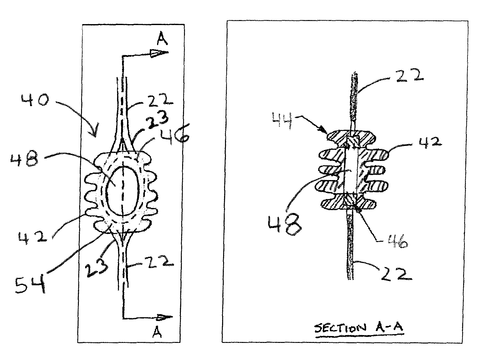 Bow string vibration dampening sight