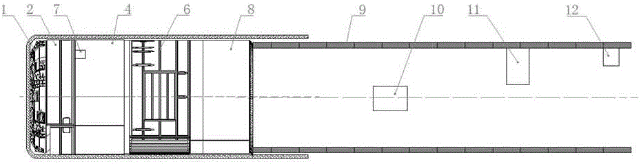 Guide system applied to double-shield tunneling machine and positioning method