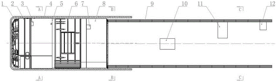 Guide system applied to double-shield tunneling machine and positioning method