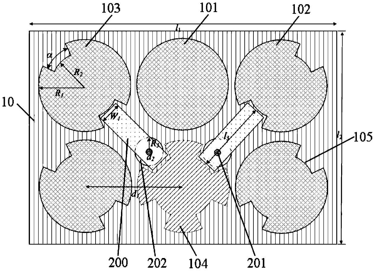 Broadband two-unit microstrip MIMO antenna based on multielement parasitic surface structure