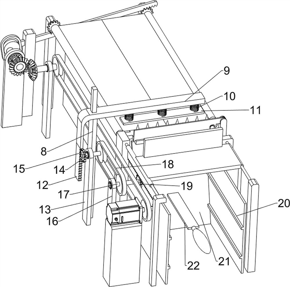 Agricultural wheat ear and wheat straw separating device