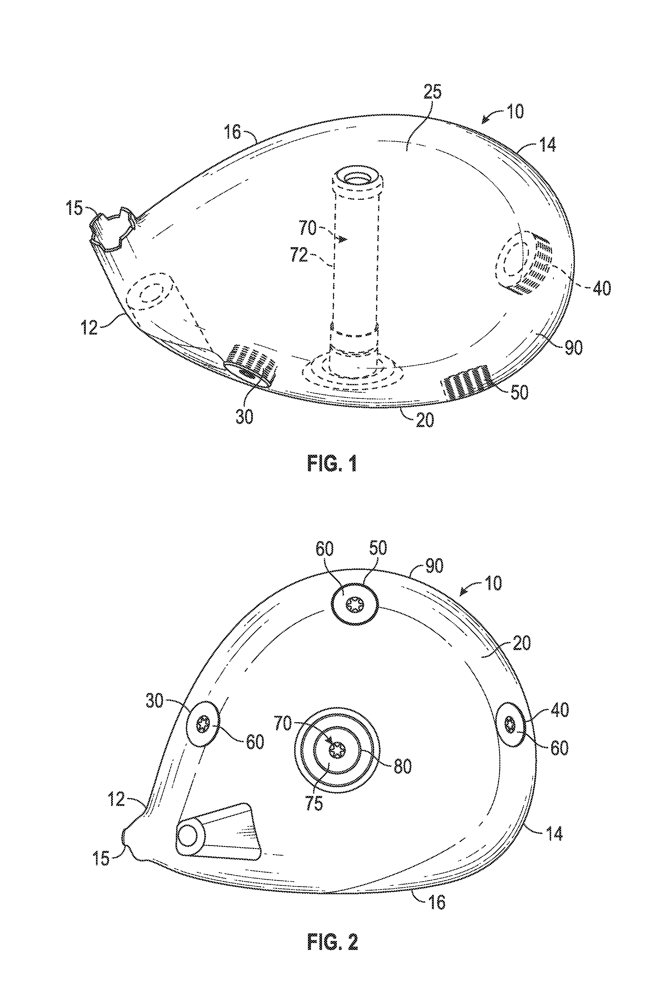 Golf club head with adjustable center of gravity