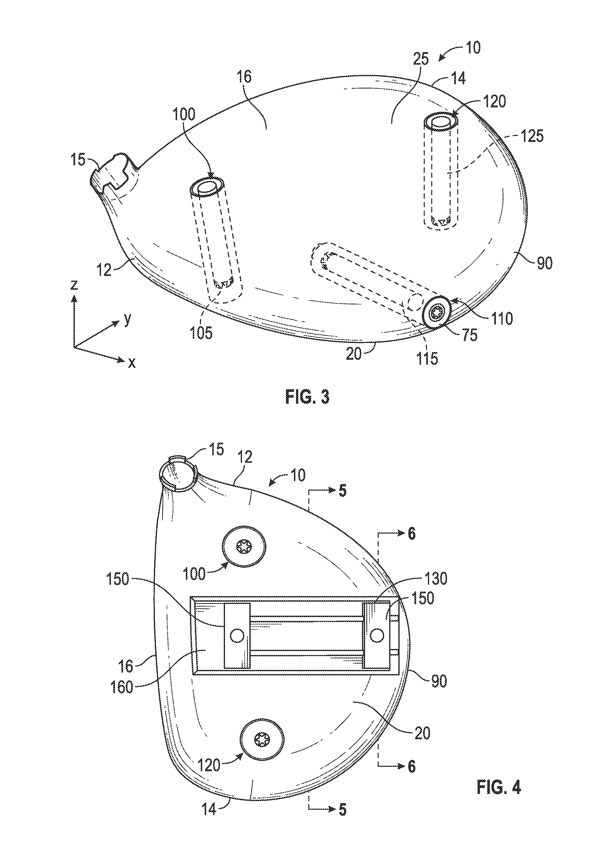 Golf club head with adjustable center of gravity