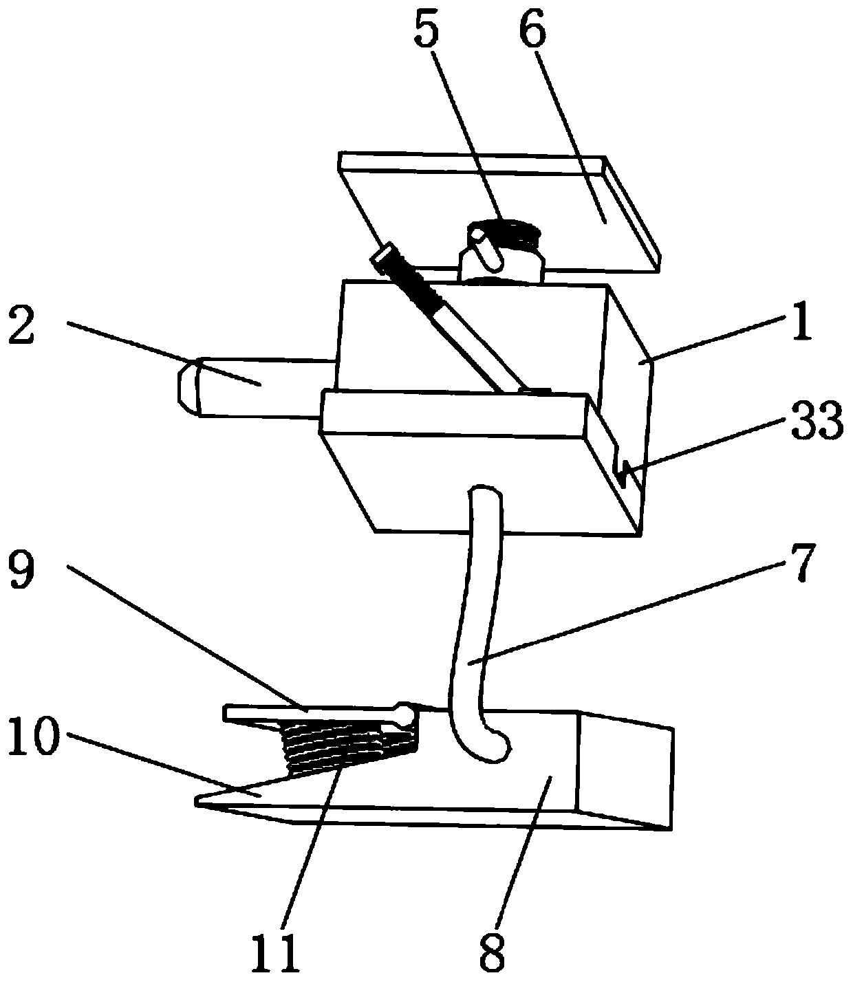 Mountain stone tumbling alarm device convenient for later maintenance