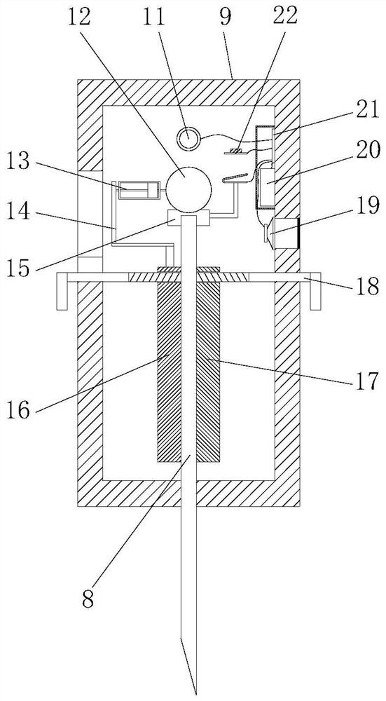 Epidural puncture needle inserting device for anesthesiology department