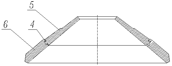 Conical sand making machine rolling cavity assembly and method composed of mn13 and high chromium cast iron