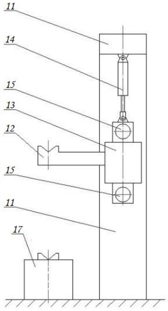 Lifting swing arm roller replacing device and roller coating unit