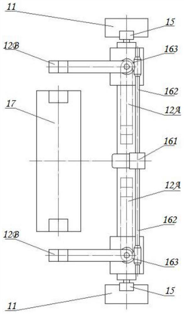 Lifting swing arm roller replacing device and roller coating unit