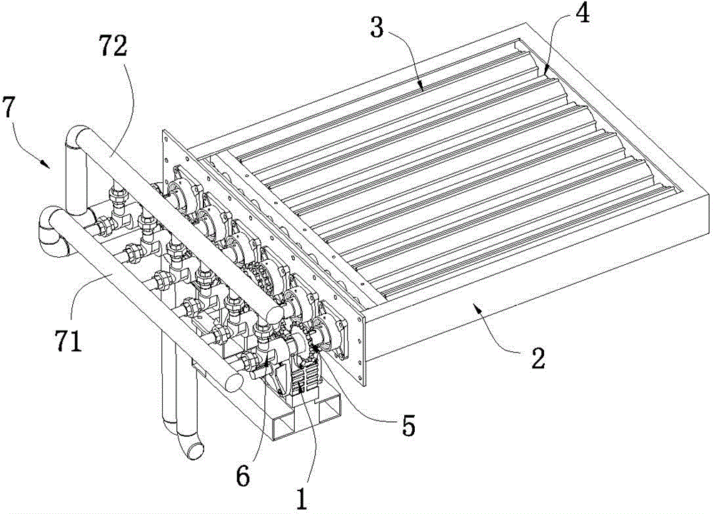 Rotary type water-cooled fire grate