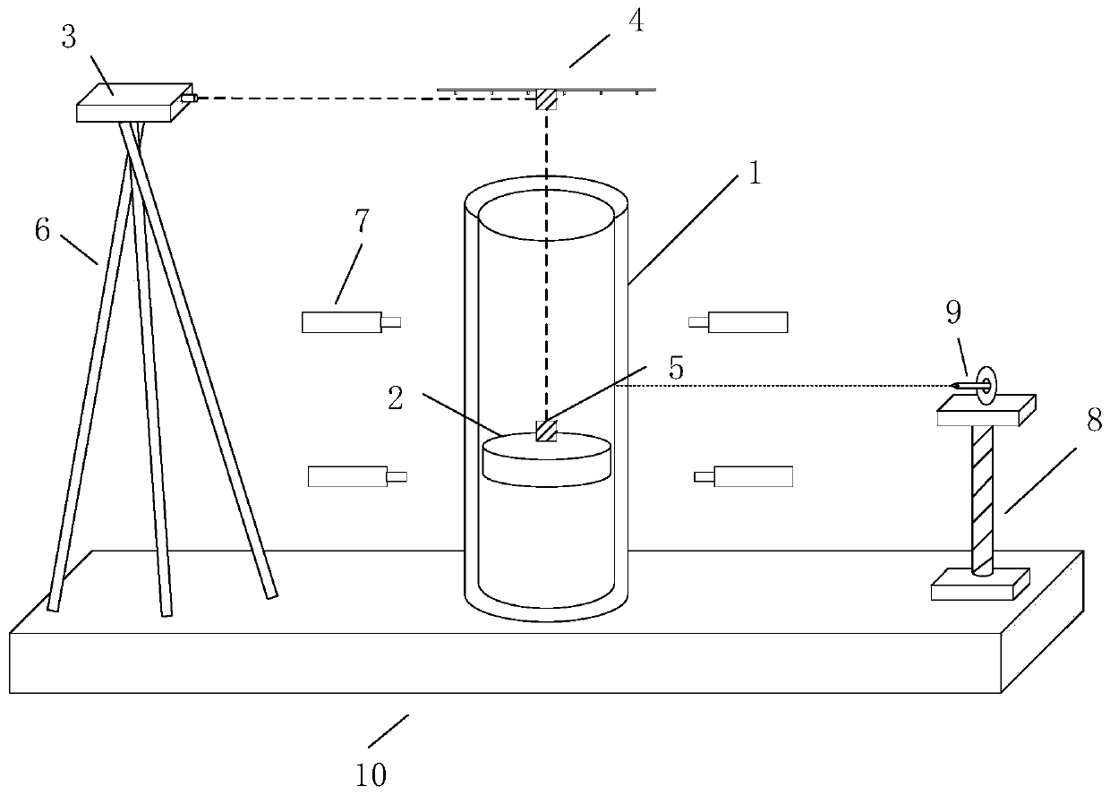 Online measurement method for effective volume of piston cylinder of piston type gas flow standard device