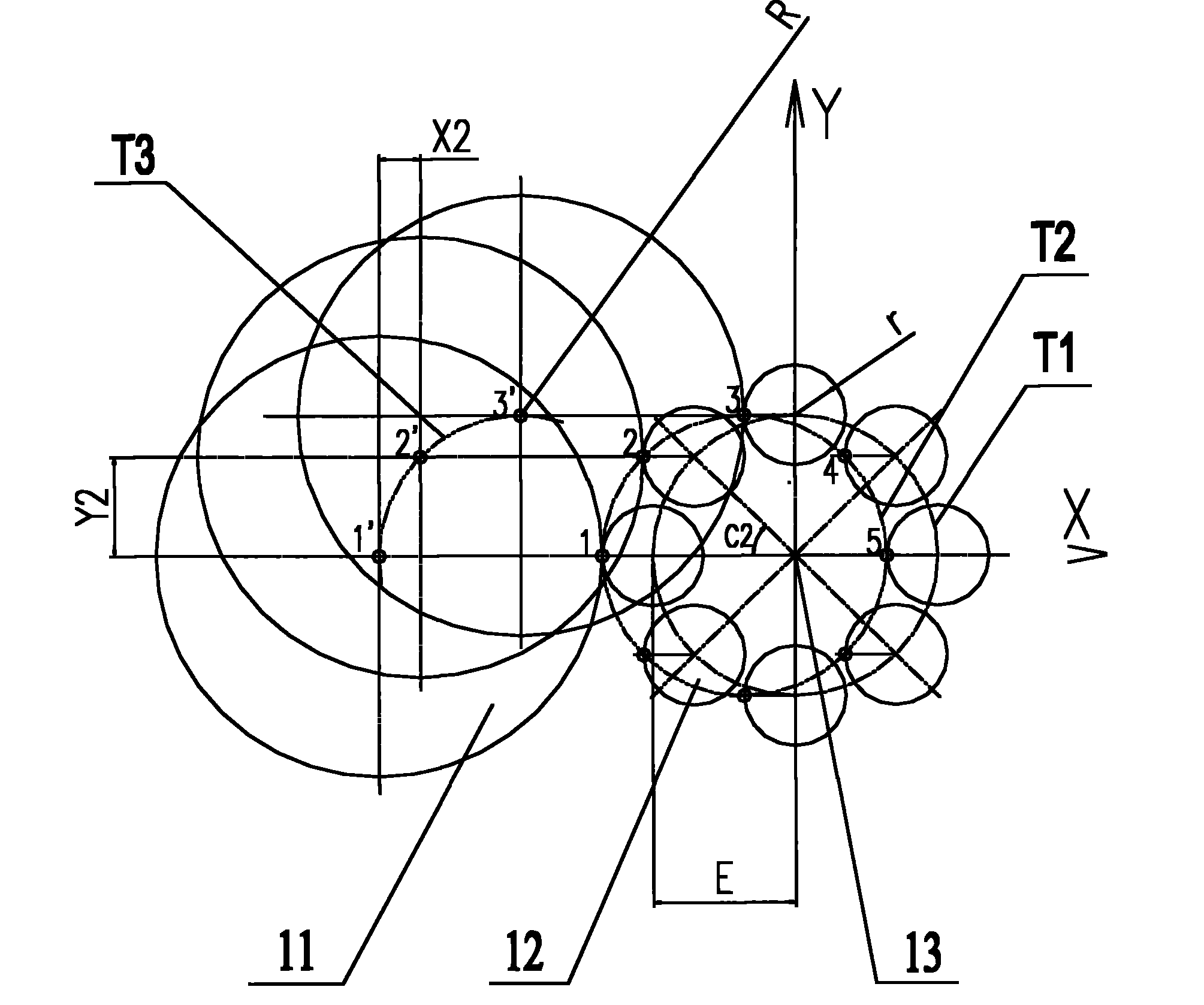 Crank shaft grinding method and crank shaft grinding machine