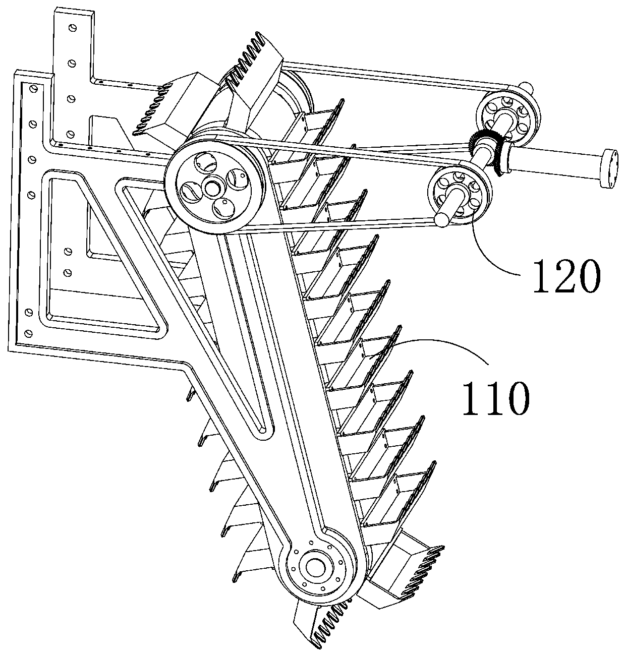 Iron ore area soil renovating and repairing assembly