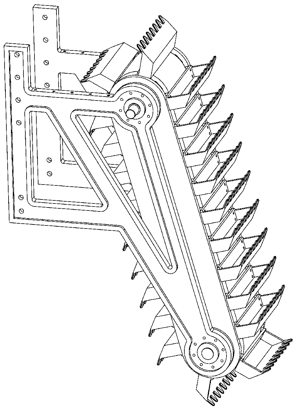 Iron ore area soil renovating and repairing assembly