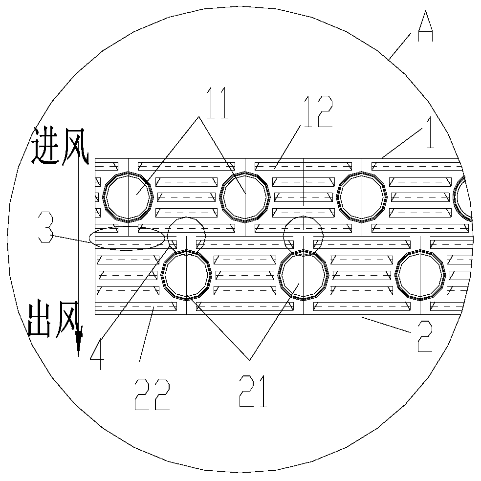 Heat exchanging fin group, heat exchanger and air conditioner