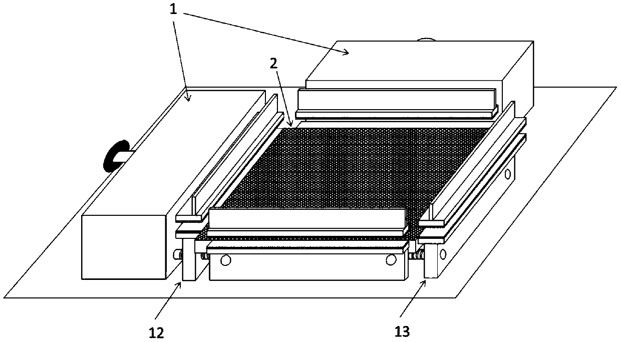 Proton exchange membrane and fuel cell membrane electrode spraying fixture and preparation method thereof